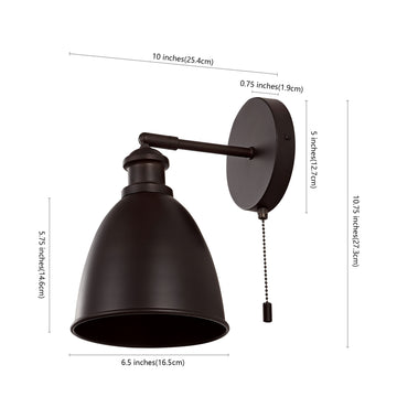 Hudson 6.5" Farmhouse Bohemian Iron LED Sconce - JONATHAN Y